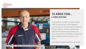 10 años colaborando con Ingeniería e Innovación - Euro Seating International